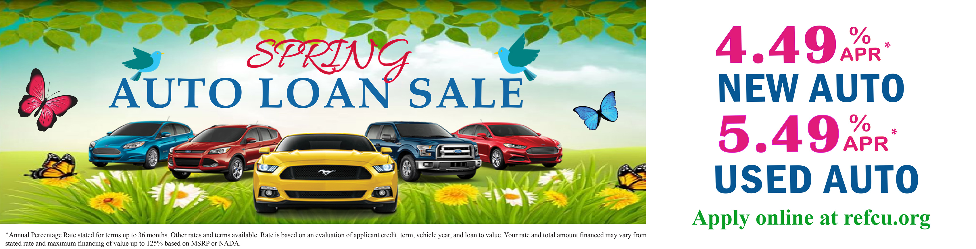 Spring auto loan sale. Rates as low as 4.49% APR